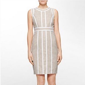 Calvin Klein Sheath Dress with contrast piping